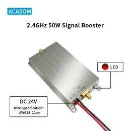 ACASOM 2.4GHz 50W Signal Booster and Range Extender for FPV Drones, WiFi and Wireless Cameras