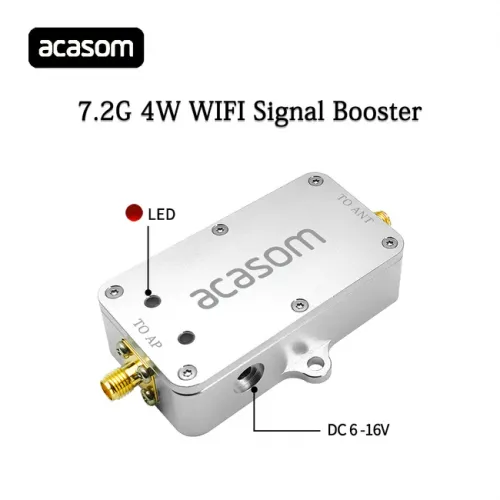 6–7,2 ГГц 4 Вт усилитель сигнала FPV и телеметрии WiFi 6E/7 ACASOM | Chipomi
