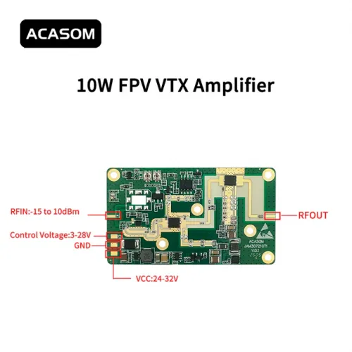 90–1300 Гц 10 Вт PCBA модуль широкополосного усиления GaN ACASOM | Chipomi