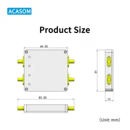 ACASOM 2.4GHz 4W Dual-Channel Wireless Signal Amplifier Module for WiFi Bluetooth ZigBee