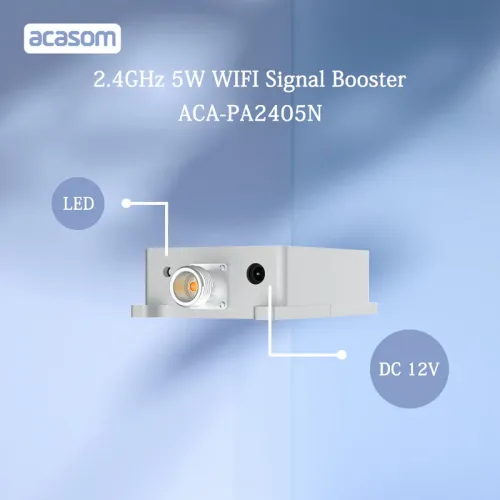 Усилитель сигнала ACASOM 2.4ГГц 5Вт N-тип для Wi-Fi, Bluetooth и Zigbee | Chipomi