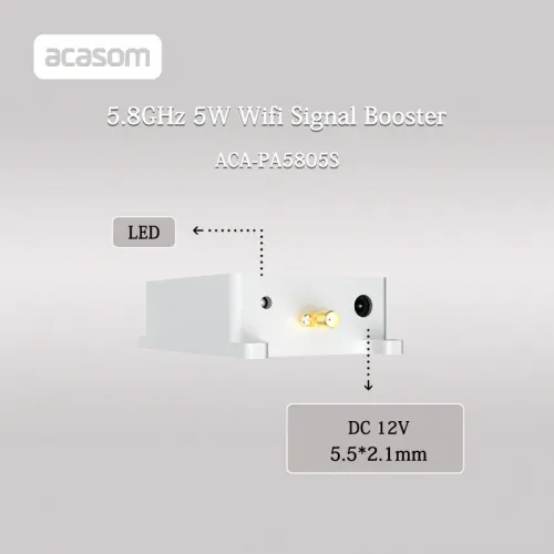 Усилитель и расширитель сигнала ACASOM 5.8ГГц 5Вт для Wi-Fi 6 и беспроводных систем | Chipomi