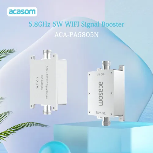 Усилитель и расширитель сигнала 5,8ГГц 5Вт N-типа для Wi-Fi 5 / Wi-Fi 6 ACASOM | Chipomi