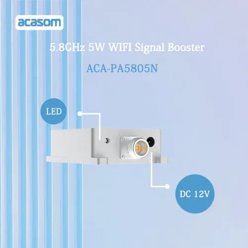 Усилитель и расширитель сигнала 5,8ГГц 5Вт N-типа для Wi-Fi 5 / Wi-Fi 6 ACASOM | Chipomi