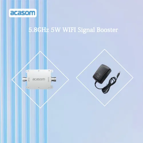 Усилитель и расширитель сигнала 5,8ГГц 5Вт N-типа для Wi-Fi 5 / Wi-Fi 6 ACASOM | Chipomi