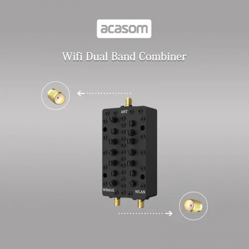 2,4–5,8 ГГц двухдиапазонный резонаторный Wi-Fi диплексер SMA ACASOM | Chipomi