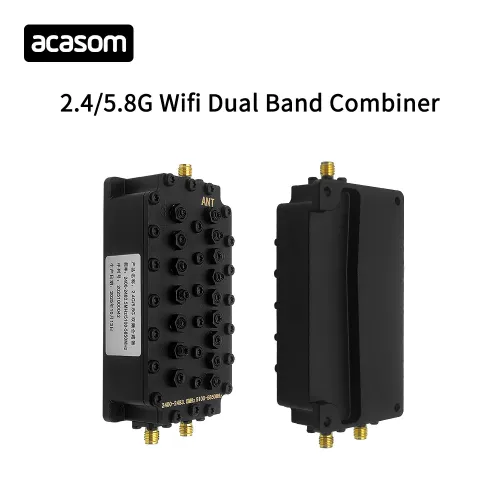 Двухдиапазонный резонаторный диплексер Wi-Fi 2,4 ГГц / 5,8 ГГц 100 Вт ACASOM | Chipomi
