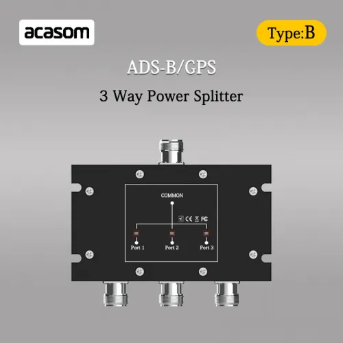 3-канальный разветвитель мощности ACASOM 1090 МГц 1575 МГц N-разъём для ADS-B GPS | Chipomi