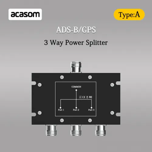 3-канальный разветвитель мощности ACASOM 1090 МГц 1575 МГц N-разъём для ADS-B GPS | Chipomi