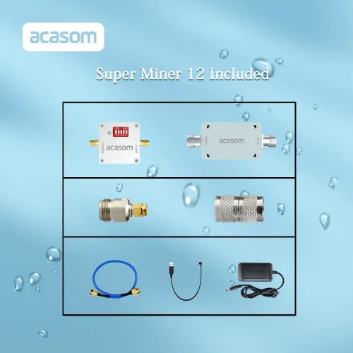 868 МГц уличный усилитель сигнала 1 Вт Super Miner12 для LoRaWAN и Helium ACASOM | Chipomi