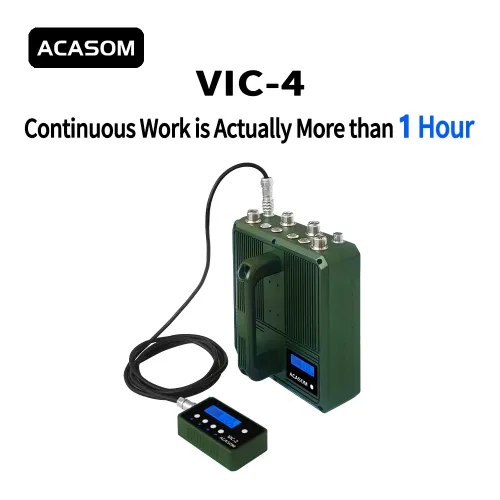 600–1000 МГц 10Вт 4-канальный портативный глушитель дронов ACASOM VIC-4 | Chipomi