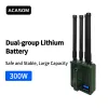 900 МГц / 1,2 ГГц / 2,4 ГГц / 5,8 ГГц 50Вт 4-диапазонный портативный глушитель дронов ACASOM VIC-4 | Chipomi
